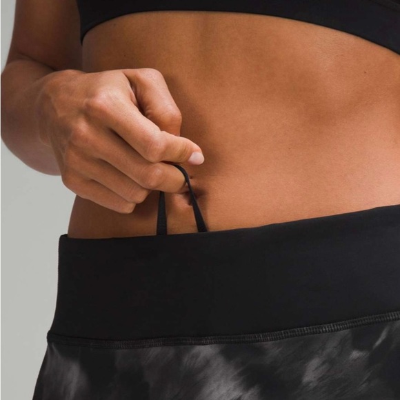 Lululemon Pace Rival Mid-Rise Long Skirt Motion Vista Black Multi Size 8 - Picture 6 of 10